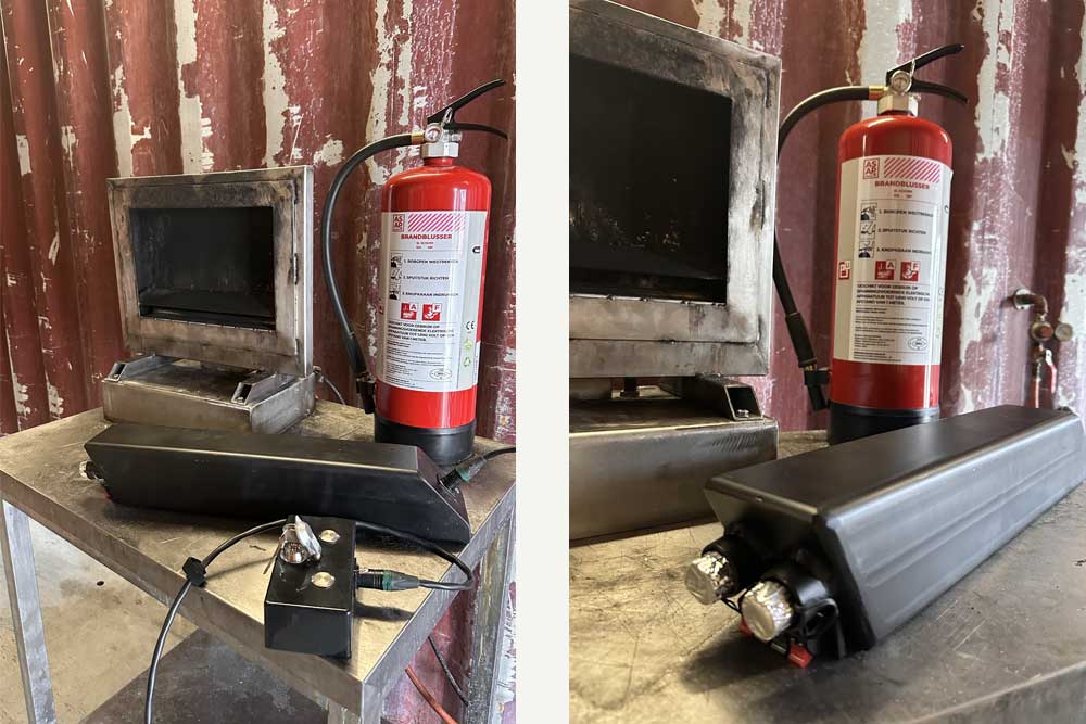 Lithium-ion battery fire training & simulation